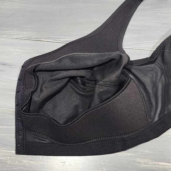 Glamorise Bra 1265 Magic Lift Front Close Back Support Bra 50F Black - Picture 9 of 9